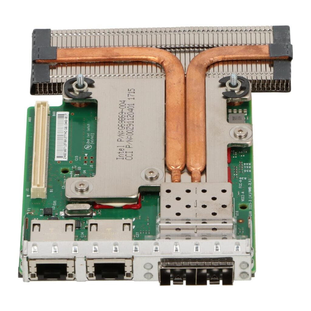 Dell Intel X520/I350 rNDC netwerkkaart met 2x 10Gb SFP+ en 2x 1Gb RJ45